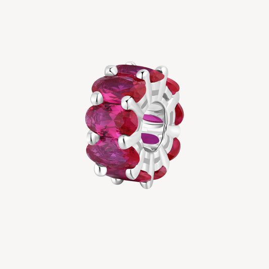 Charm argento Fancy passion ruby