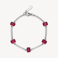 Bracciale argento Fancy passion ruby