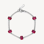 Bracciale argento Fancy passion ruby