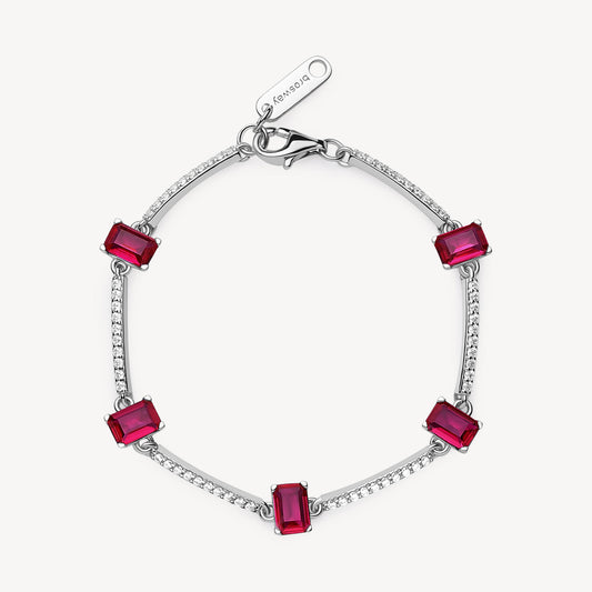 Bracciale argento Fancy passion ruby