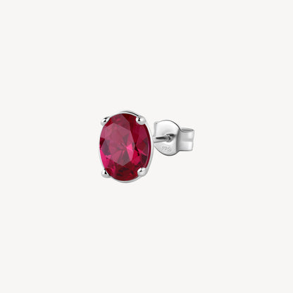 Orecchino argento Fancy passion ruby