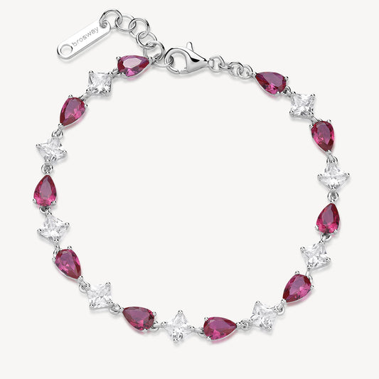 Bracciale Brosway Fancy Passion ruby tennis goccia