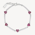 Bracciale Brosway Fancy Passion ruby tennis cuori