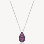 Collana Brosway Fancy Passion ruby Goccia pavè