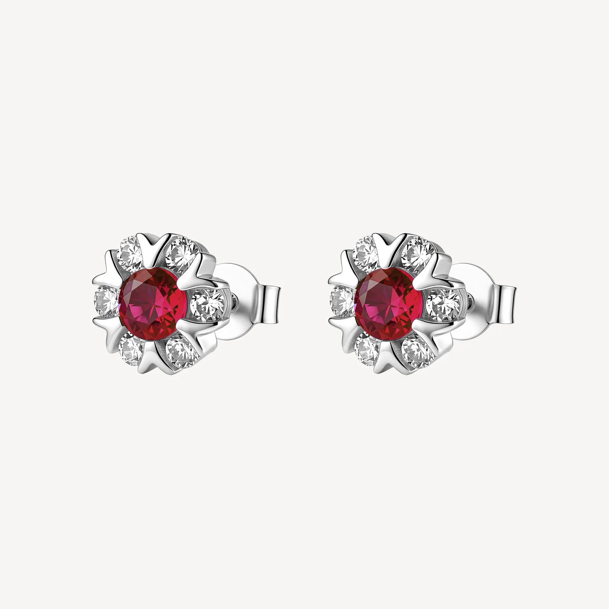 Orecchini argento Brosway Fancy donna Passion Ruby Fiore