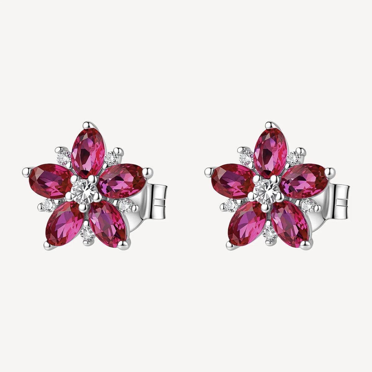 Orecchini argento Brosway Fancy donna Passion Ruby Fiore