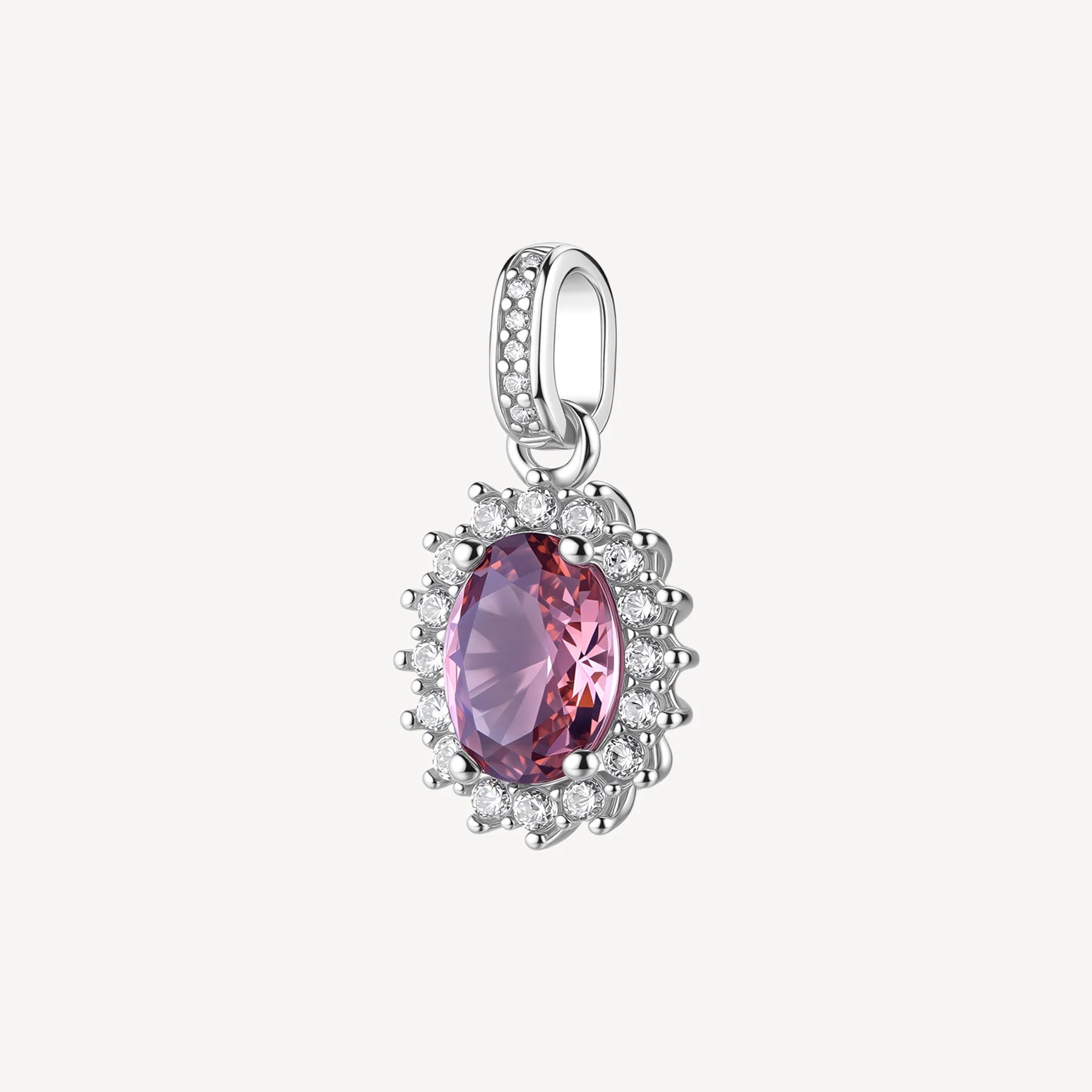 Charm argento Fancy Tender Pink Kate