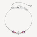 Bracciale argento Fancy Tender Pink Goccioline