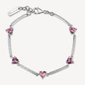 Bracciale argento Fancy Tender Pink Cuori