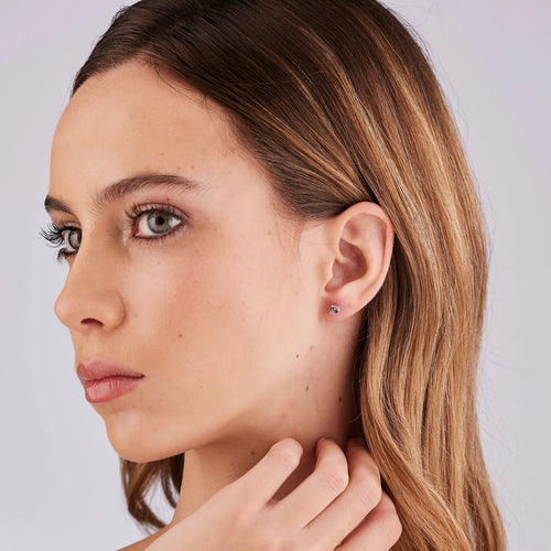 Orecchini argento Fancy Tender Pink Punto luce