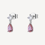 Orecchini argento Fancy Tender Pink Gocciolina pendente