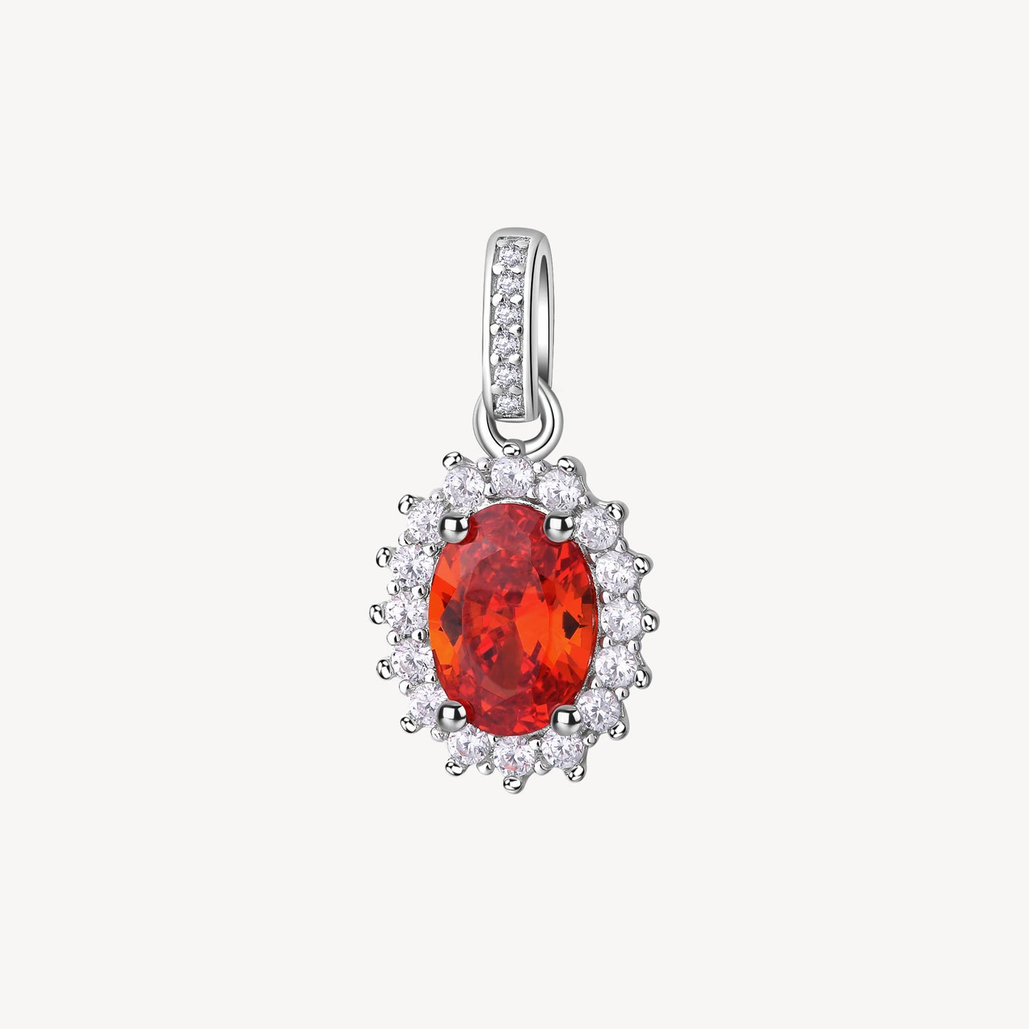 Charm argento Fancy vitamin orange