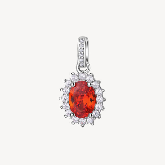 Charm argento Fancy vitamin orange