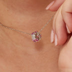 Charm argento Fancy vibrant pink