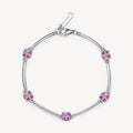 Bracciale argento vibrant pink