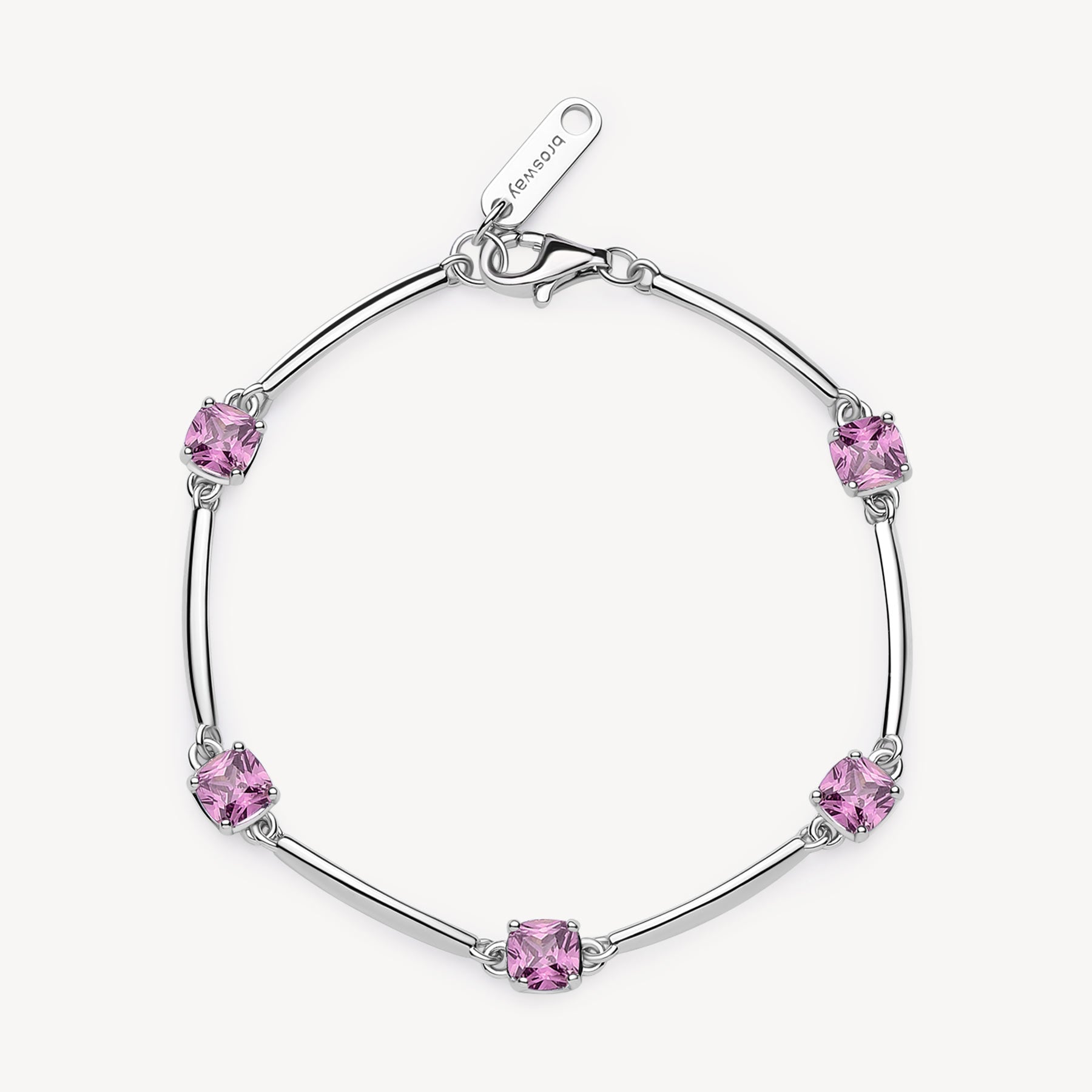 Bracciale argento vibrant pink