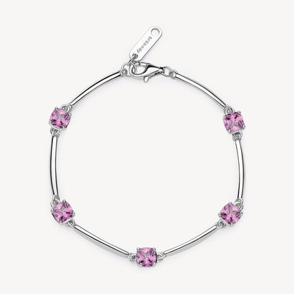 Bracciale argento vibrant pink
