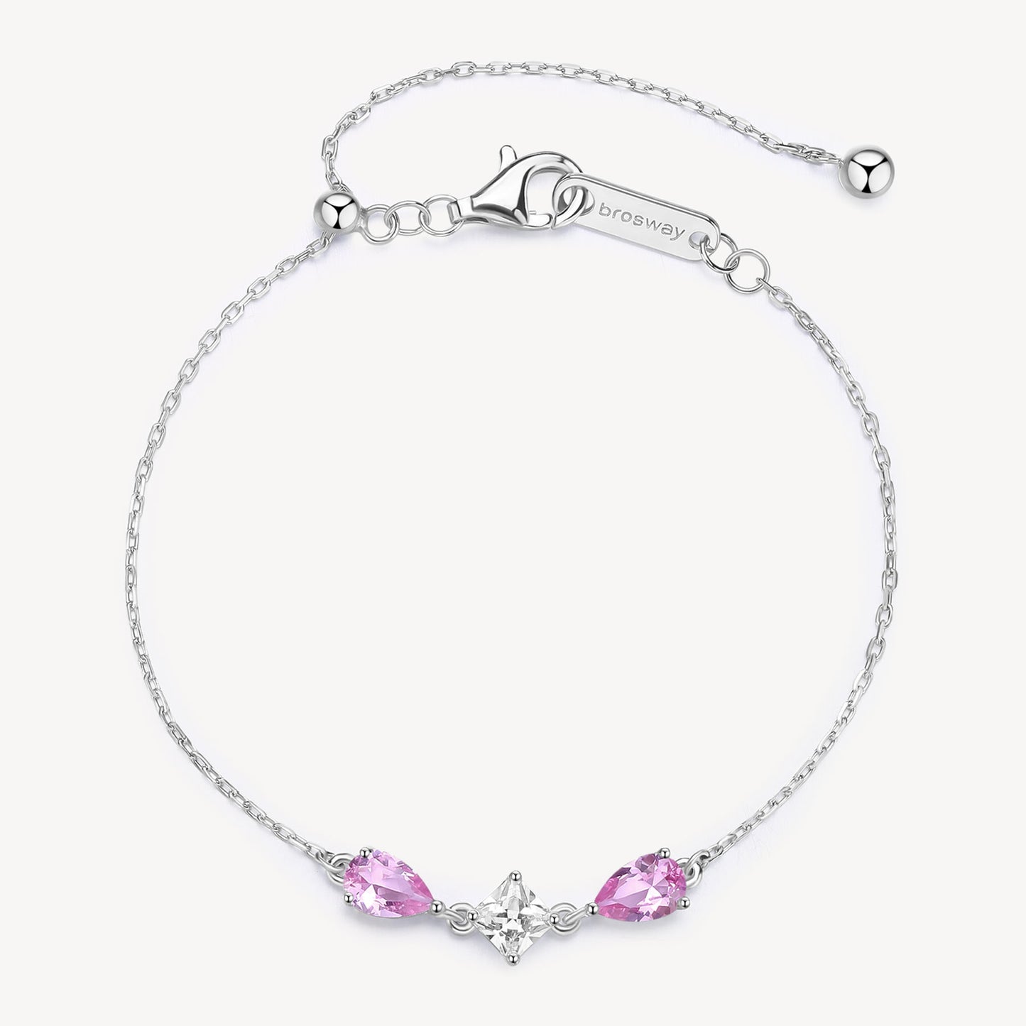 Bracciale tiralaccio Brosway Fancy Vibrant pink goccia