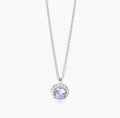 Collana donna Mabina ciondolo acquamarina sintetica REVIVAL