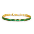 Bracciale Marlù tennis zirconi baguette verde