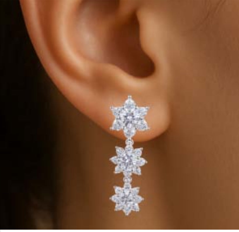 Orecchini Piti Malì donna Tris di fiori