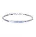 Bracciale uomo Héctor Piastra con pietre blu
