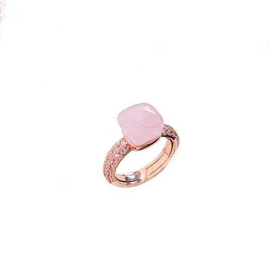 Anello Labrioro donna Eden quarzo rosa