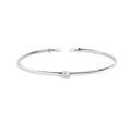 Bracciale Marlù rigido con zircone 5,25mm centrale e zirconi alle estremità