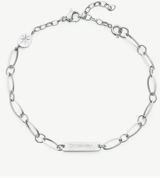 Bracciale Brosway Essential Catena ovale e piastrina