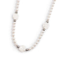 COLLANA MARLU' DONNA PERLE E ROSA IN MADREPERLA