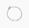 Bracciale Mabina Junior con targhetta incidibile e angioletto