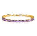 Bracciale Marlù tennis zirconi baguette viola