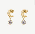 Orecchini donna Brosway Chakra luna Gold