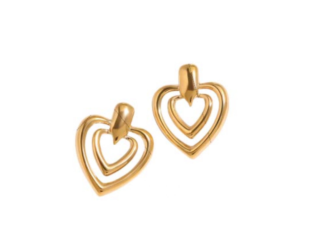 Orecchini Piti Malì donna Doppio cuore