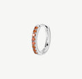 Orecchino argento Fancy cerchio Vitamin orange