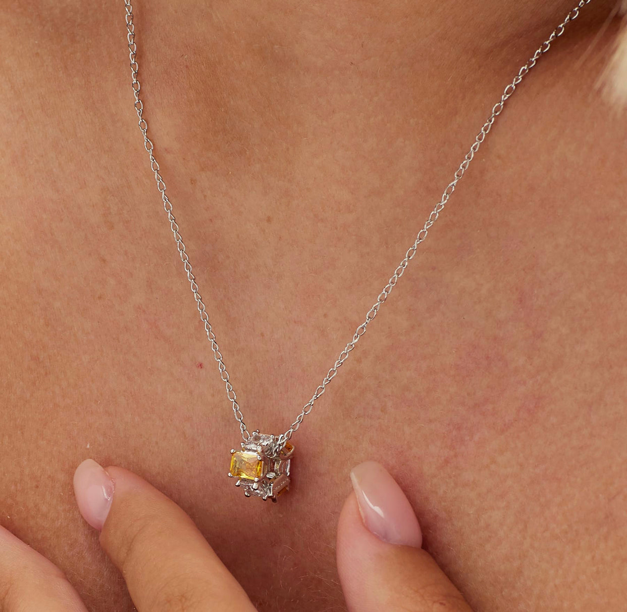 Charm argento Fancy ENERGY YELLOW