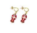 Orecchini Vestopazzo Coral cerchietti pesci rossi