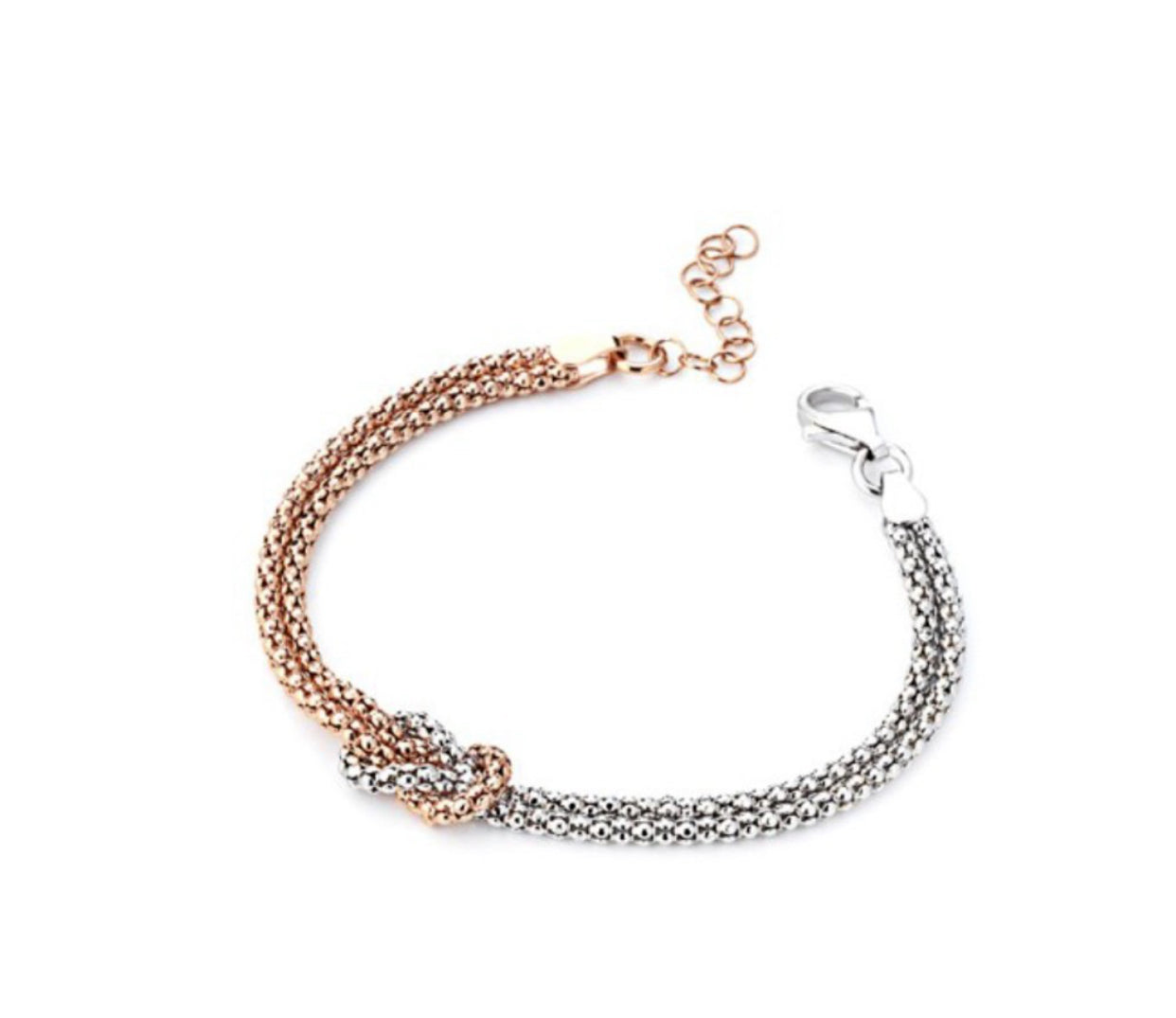 Bracciale Marcello Pane Nodo bicolor rosè