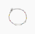 Bracciale Mabina Junior con targhetta incidibile e cuore