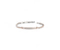 Bracciale uomo Héctor Catena bicolor con piastra centrle