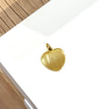 Charm acciaio cuore gold