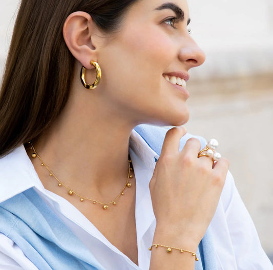 Orecchini donna Anartxy Sculpt Waves