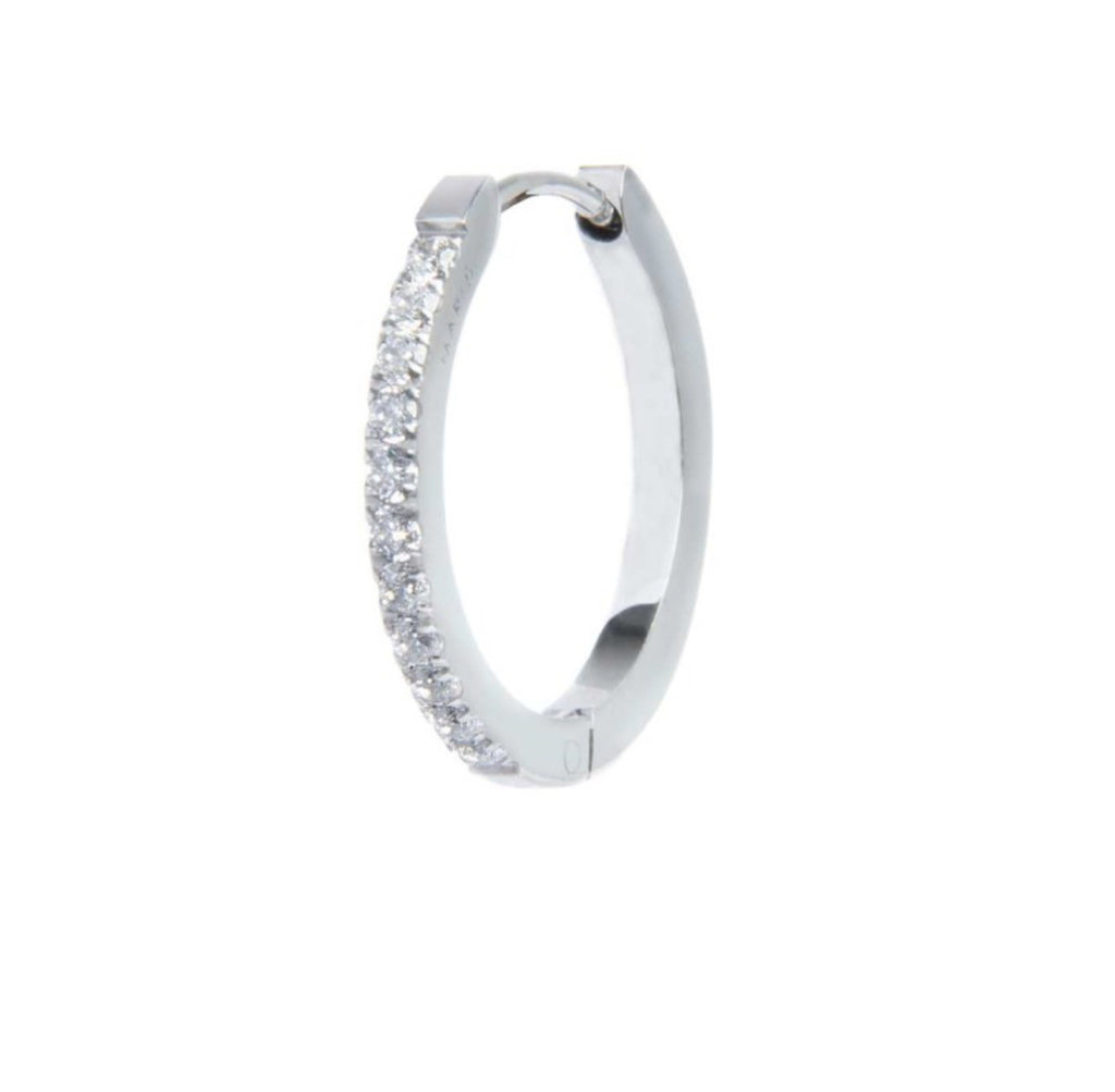 Mono orecchino Marlù a cerchio 2cm con zirconi