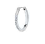 Mono orecchino Marlù a cerchio 2cm con zirconi