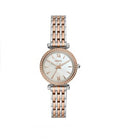 Orologio Fossil donna Carlie Mini a tre sfere con bracciale in acciaio bicolore