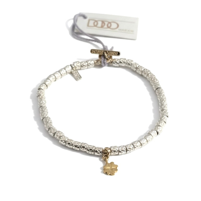 Bracciale Dodo Mariani chiusura e quadrifoglio oro