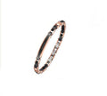 Bracciale uomo Héctor Nero e rosè con piastra