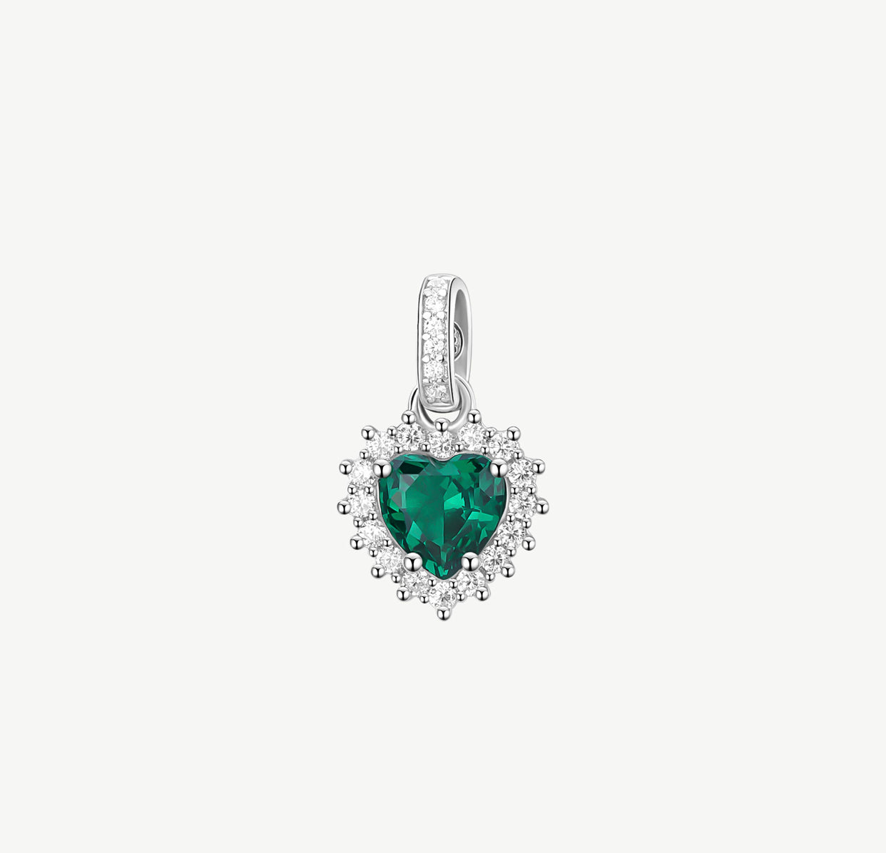 Charm argento Brosway Fancy LIFE GREEN cuoricino