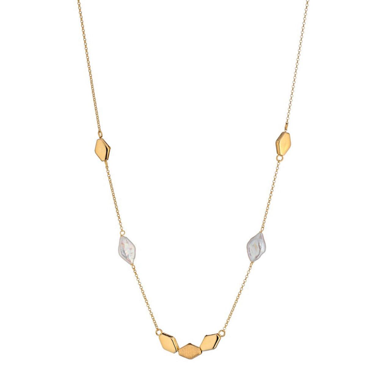 Collana donna Marcello Pane Perle romboidali