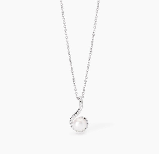 Collana donna Mabina con ciondolo perla e amo SINFONIA